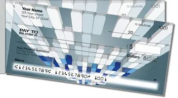 3D Blocks Side Tear Personalized Checks