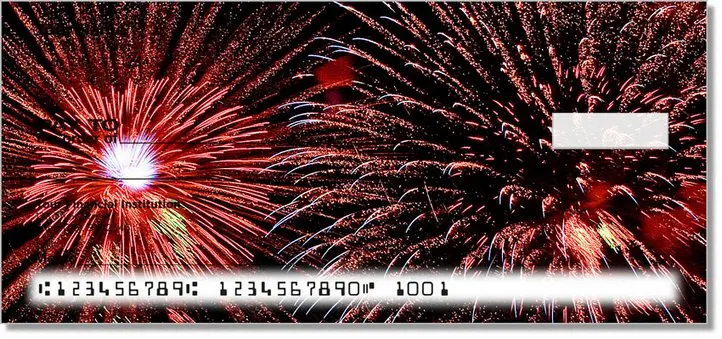 4th of July Fireworks Personal Checks