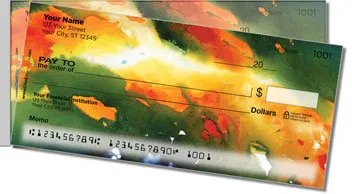 Abstract 6 Side Tear Personalized Checks