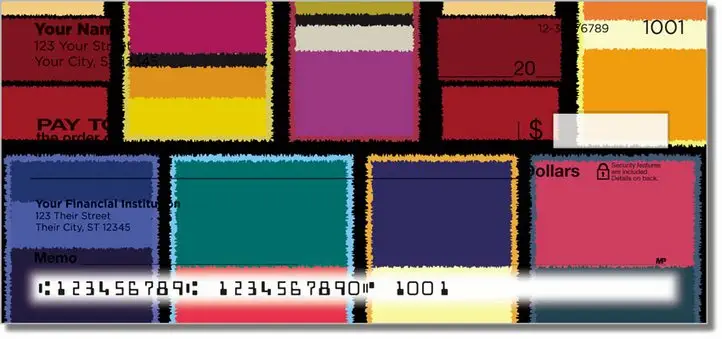 Abstract Art Personal Checks