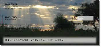 African Sunset Personalized Checks