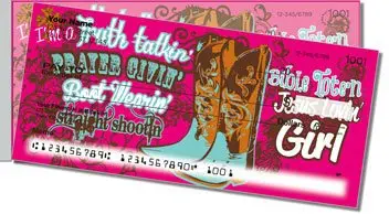 All American Girl Side Tear Design Checks
