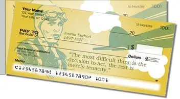 Amelia Earhart Side Tear Design Checks