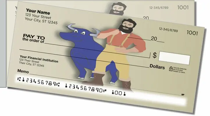American Folklore Side Tear Personal Checks