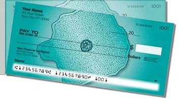 Amoeba Side Tear Personalized Checks