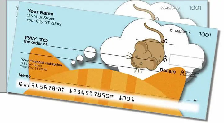 Animal Instinct Side Tear Personal Checks