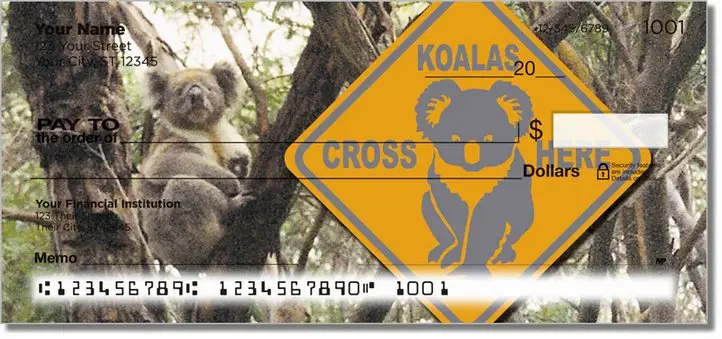 Animals of Australia Personal Checks