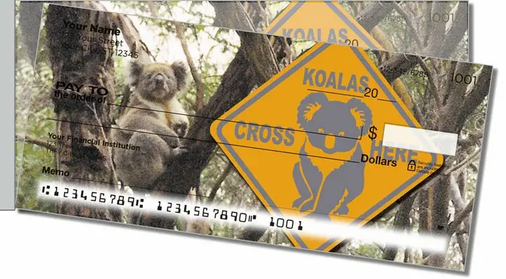 Animals of Australia Side Tear Personal Checks