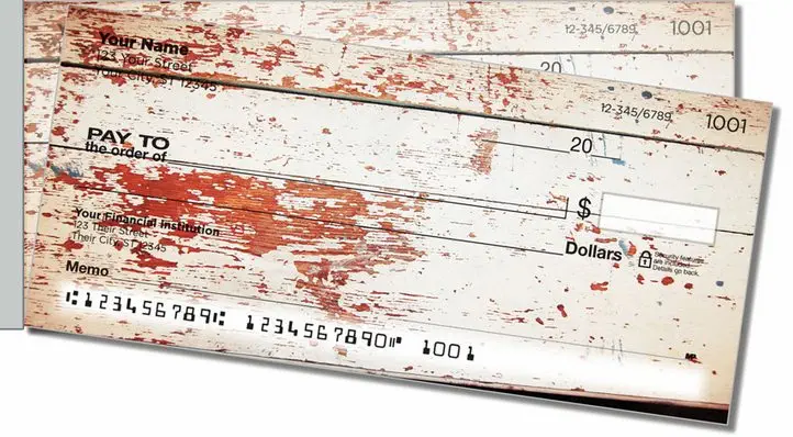 Antique Surface Side Tear Personal Checks