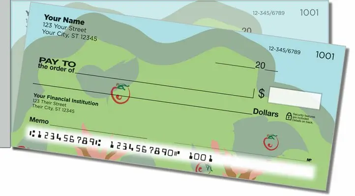 Apple Tree Art Side Tear Personal Checks