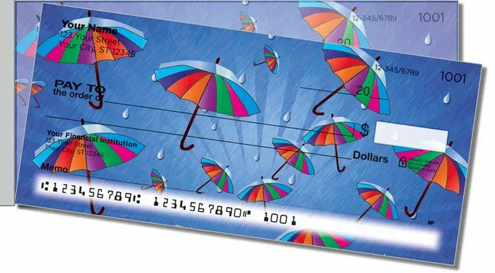 April Shower Side Tear Personal Checks