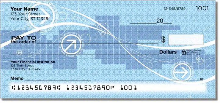 Arrow Pattern Personal Checks