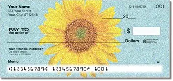 Artistic Sunflower Design Checks