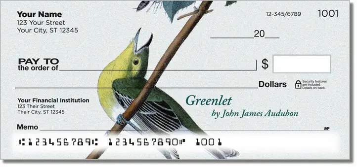 Audubon Bird Personal Checks