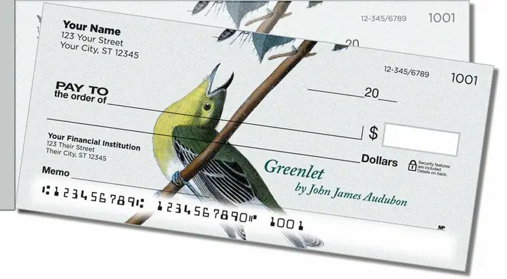 Audubon Bird Side Tear Personal Checks