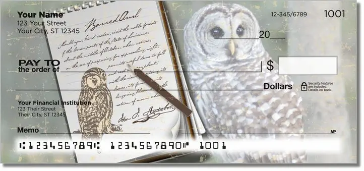 Audubon Sketch Personal Checks