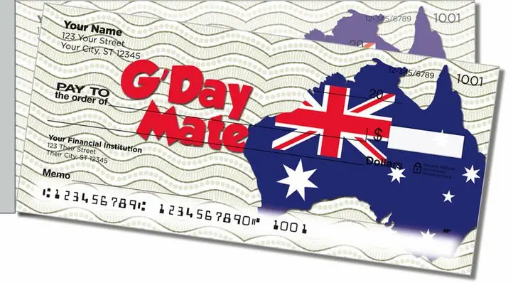 Australia Side Tear Personal Checks