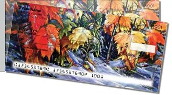 Autumn Days Side Tear Personalized Checks