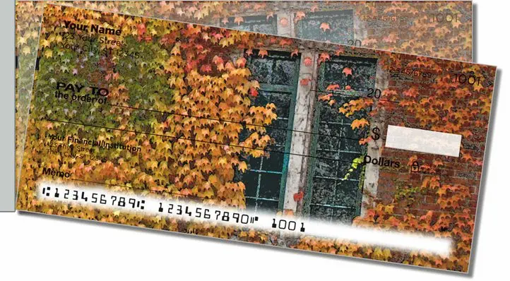 Autumn Ivy Side Tear Personal Checks
