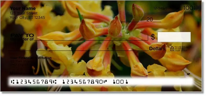 Backyard Flower Garden Personal Checks