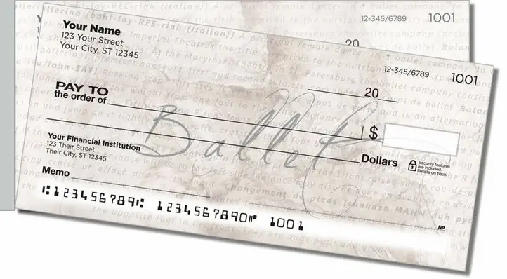 Ballerina Side Tear Personal Checks
