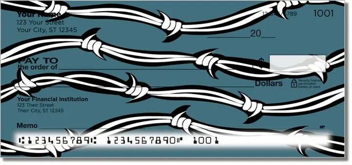Barbed Wire Personal Checks