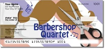 Barbershop Quartet Personalized Checks