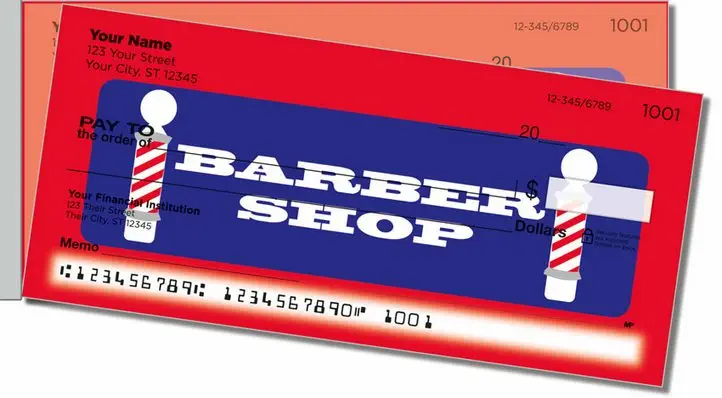 Barbershop Side Tear Personal Checks
