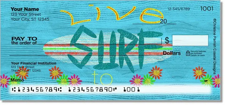 Barker Surfing Personal Checks