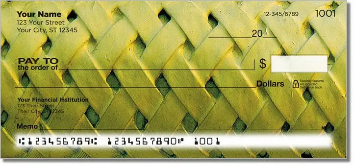 Basket Weave Personal Checks