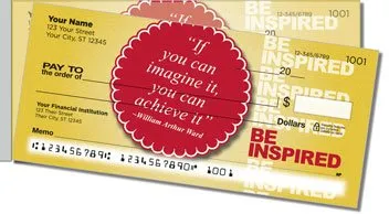 Be Inspired Side Tear Personalized Checks