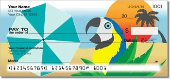 Beach Umbrella Personalized Checks