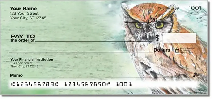Bird Artwork Personal Checks