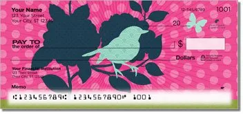 Birds and Blooms Personalized Checks