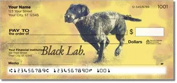 Black Lab Personalized Checks