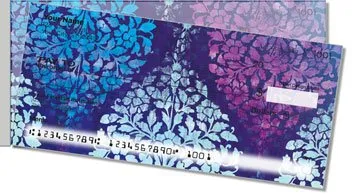 Blue Butterfly Nightfall Side Tear Personalized Checks