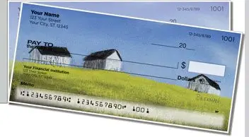 Blue Sky Barn Side Tear Design Checks