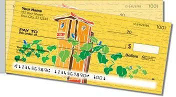 Bluebird House Side Tear Design Checks