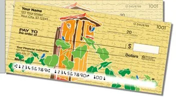 Bluebird House Side Tear Personalized Checks