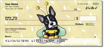 Boston Terrier Personalized Checks