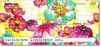 Breezy Blooms Personalized Checks