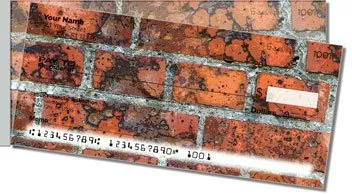 Brick Wall Side Tear Personalized Checks