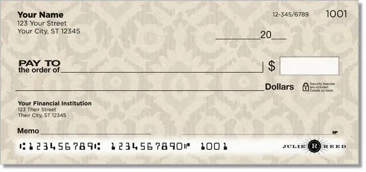 Brocade Personal Checks