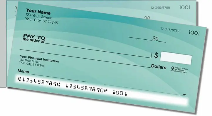 Calming Curve Side Tear Personal Checks