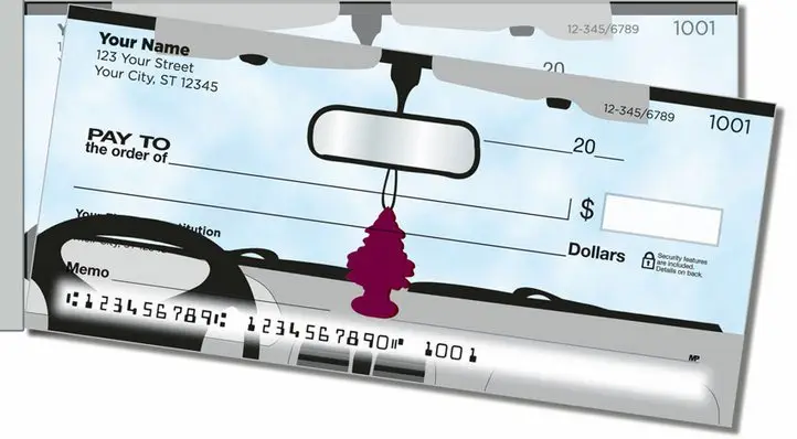 Car Mirror Decor Side Tear Personal Checks