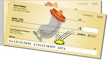 Cartoon Kidney Bean Side Tear Personalized Checks