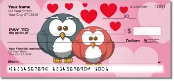 Cartoon Owl Checks