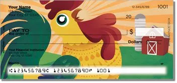 Cartoon Rooster Personalized Checks