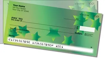 Cascading Star Side Tear Personalized Checks
