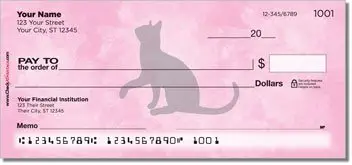 Cat Silhouette Checks